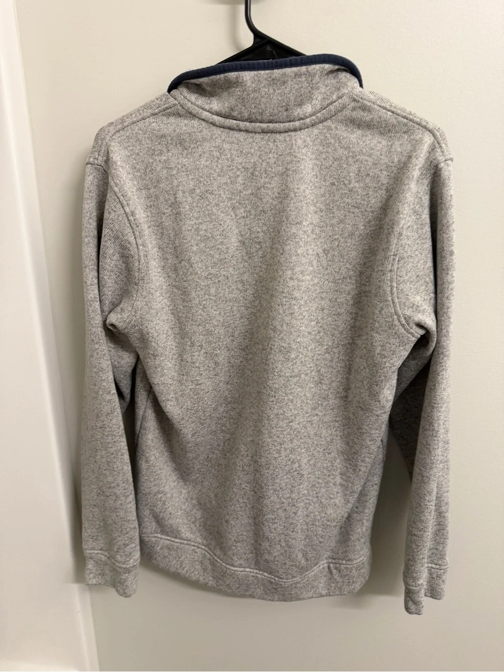 Eddie Bauer Gray Quarter-Snap Fleece Pullover
